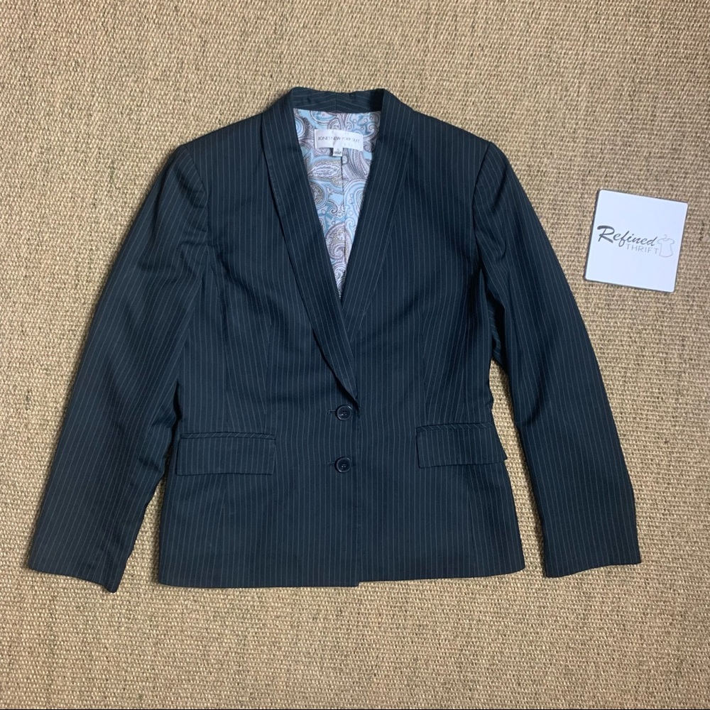 Jones New York Suit Pinstriped Blazer